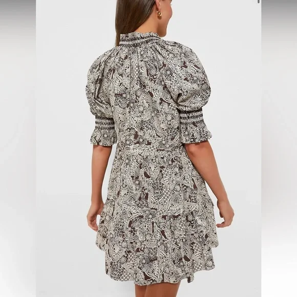 HYACINTH HOUSE
Brown Floral Sawyer Mini Dress - Picture 4 of 11